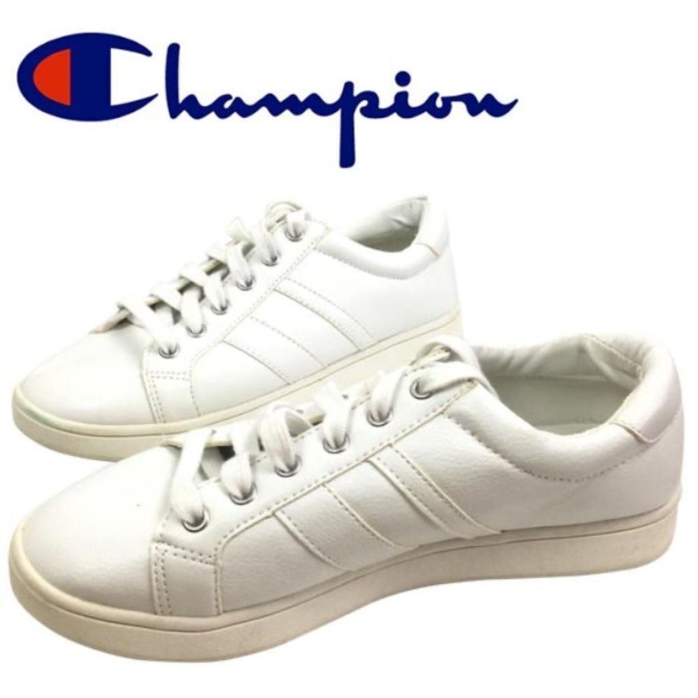 Champion Women's White Athletic Sport Tennis Lace Up Shoe 6